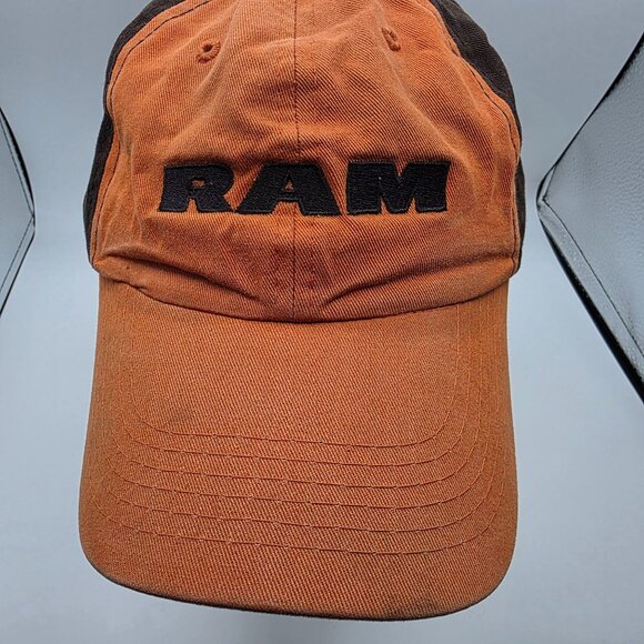 Dodge Ram Adults Orange Black Hat Cap Casual Outdoors Adjustable Lightweight - Picture 9 of 9